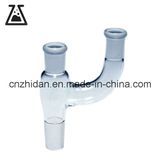 Two Parallel Necks Adapter Lab Glassware