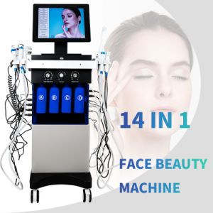 14 in 1 Multifunctional Skin Care Deep Clean Rejuvenation Whitening Micro Dermabrasion Oxygen Jet Aqua Peel Face Beauty Machine