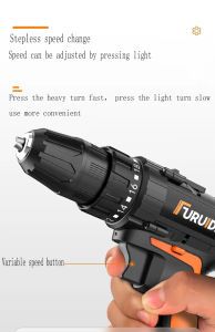 25V Rechargeable Hand Drill Hardware Kit for Household Tools