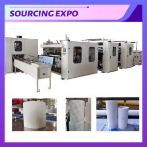 Kitchen Towels Toilet Paper Rewinding Machine with Color Glue Lamination