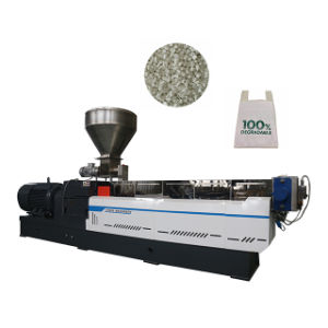 100% PLA Add Starch Biodegradable Granules Making Extruder Machine