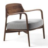 Modern Simply Ash Solid Wood with Fabric Leisure Chair Furniture for Living Room