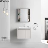 Luxury Design Household Furniture Aluminum 24 Inch Bathroom Wall Vanity Wash Basin Cabinet with Mirror