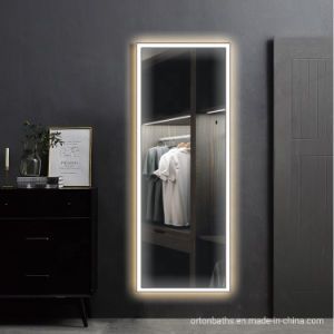Full Length Whole Body Rectangular Smart LED Light Makeup Bathroom Vanity Wall Dressing Room Backlit Mirror