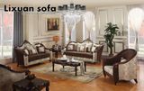American Fabric Sofa with Wooden Frame & Classical Table Set for Home Furniture
