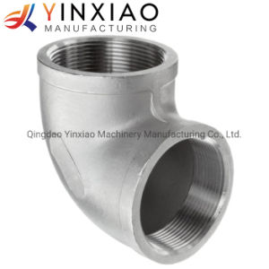 Stainless Steel 304 Silica Sol Casting with CNC Machining for Construction Equipment Elbow Pipe