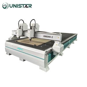 2024 New Design Best Woodworking CNC Router Machine with Two Heads