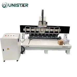 Multi Head8 Heads 4 Heads Cne Wood Carving Machine on Sale Wih Rotary 3D Reief Machine