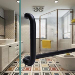 Door Pull Handle for Sliding Bathroom Shower Glass Door with Knob