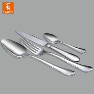 Chinese Supplier Hotel Restaurant Wedding Tableware 18/0 Silver Full Stainless Steel Cutlery Set