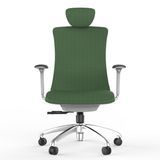 Green High Back Swivel Lift Ergonomic Leather Executive Office Chair