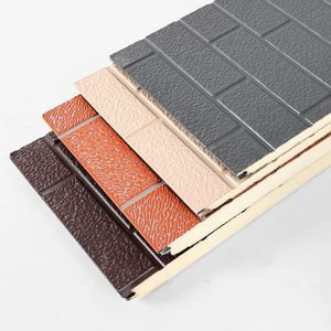 Good Price PU Sandwich Panel Acoustic Panel Wall Stone Sandwich PU Wall Panel Metal Carved Plate