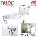 Cargo Moving Equipment Workshop Zinc Spray Logistic Heavy Duty Platform Trolley Supermarket Universal Cart to Transport Goods
