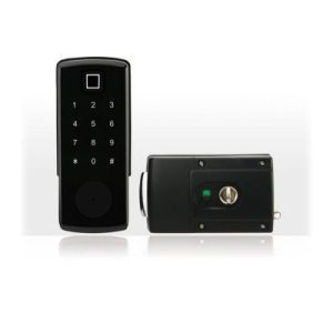 Fingerprint Bluetooth Function Touchscreen Black Color Smart Lock