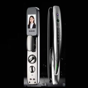Alum. Alloy Material Real-Time Intercom with Mobile Phone Visible Smart Door Lock