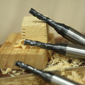 Woodworking Engraving Tools Spiral Router Bits Solid Carbide Single Flute End Mill for Acrylic and Density Board