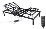 Cheap Wholesale Electric Adjustable Metal Bed Frame, Center Folding, DHL/UPS Able, All in One Box, Wired Remote Control, Two Motors for Head and Foot Adjust