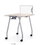 Best Selling Simple Style Movable Wooden Furniture Training Room Foldable Table Training Office Desk