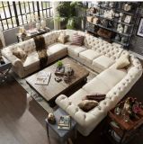 Hot Selling Popular L Shape / Corner Morden Fabric Upholstery Sofa 7 Seater with Function Chaise Living Room Furniture