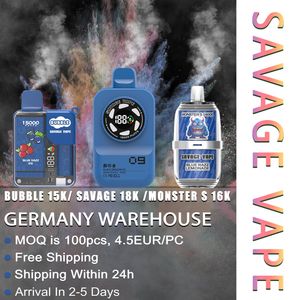Spot New Products Savage Camera 18000 Puff 30000 25000 20000 15000 15K 20K 25K 30K Disposable Electronic Cigarette Randm Tornado EU Warehouse Vape