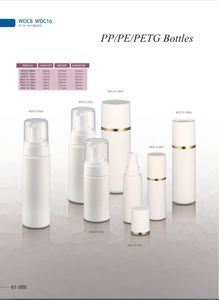 PP/PE/PETG Plastic Bottles Cosmetic Bottles for Packaging (WDC8 WDC16)