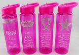 Plastic Tritan Water Sport Bottle Fashion Design Bling Diamond