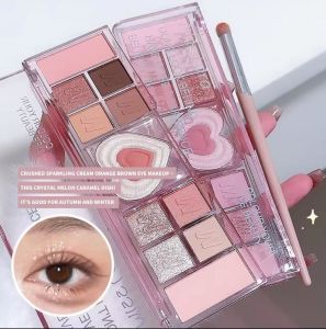 GMPC Shiny OEM Customer Logo Color Makeup Eyeshadow Palette Nude Eyeshadow Glitter Matte Waterproof Sweat Proof Eye Shadow