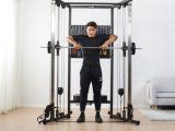 Multifunctional Gym and Home Cable Crossover Power Rack Smith Machine Strength Fitness Equipment A101