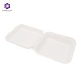 Bagasse Tableware Compostable Compartment Microwave Safe Solid Color Sq-10 Food Lock Box