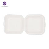Degradable Set Solid Natural Color Party Paper Tableware Fast Food Packaging Boxes