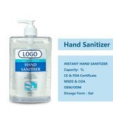 75% Anti-Bacterial 1000ml Disinfectant Alcohol Waterless Hand Sanitizer Gel