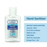75% Alcohol Hand Sanitizer Waterless 60ml Disinfectant Antibacterial Gel