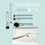 Factory Supply 5PCS Cosmetic Brush for Foundation Blush Concealer Eyeshadow Eyebrow Highlight Pink Make up Brush