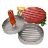 Non-Stick Burger Press Aluminum Hamburger Patty Maker with 100 Wax Papers for BBQ Grill
