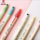 Chinese Manufacturer Economical Fluorescent Slim Barrel Vivid Color Marker Highlighter Pen