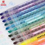 12 Color Creative Seal Pen Highlighter Cute Watercolor Marker Pen