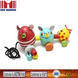 Per-School New Design Wooden Animal Pull-Along Toys