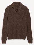 Custom Textured Knitted Fashion Men Clothes Knit Sweater Shawl Collar Pullover Jumpers OEM Plus Size Sweater for Men