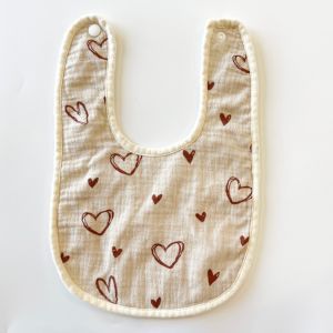 Wholesale Pure Cotton Waterproof Thickened Bib Baby U-Shaped Bib for Winter.