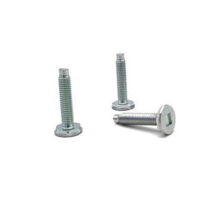 Fastener Manufacturer Customized Hexagon Flat Head Half Thread Anti-Theft Screws with Zinc Plated