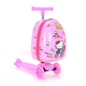 16 Inches Children′s Waterproof Anti-Theft Skateboard Suitcase Cute Cartoon Printing Universal Wheel Skateboard Luggage