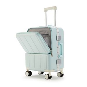 Wholesale USB Charging Port Opening Laptop Mobile Cup Holder Multipurpose Luxury Luggage Set