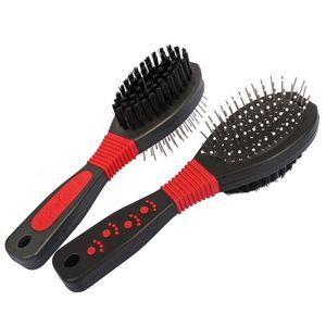 Round Beaded Needle Double Sided Massage Pet Grooming Brush