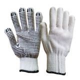 GM2001 Labor Working Gloves PVC Dotted Hand Gloves White Knitted Cotton Gloves