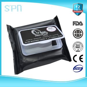 Special Nonwovens pH Neutral-Safe Flushable Non-Staining Formula Natural Care Vitamin-E Eye Makeup Remover Disinfect Wet Soft Wipes