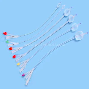 Bm® Disposable High Quanlity Medical Three Way Silicone Foley Catheter