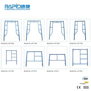 Steel Painted Scaffolding Scaffold System Shoring Euro H Frame for Construction