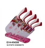 Kitchen Knife Set with Acrylic Stand