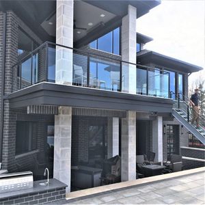 OEM Wood Handrail Stainless Cable Railing