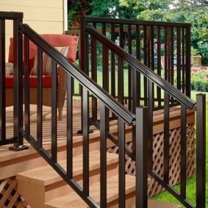 Powder Coated Aluminum Stair Fence Handrail Railing Balustrade
